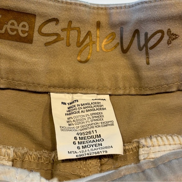 Lee Style Up Elastic Band Pull on Pants Size 6 Medium - Picture 2 of 10